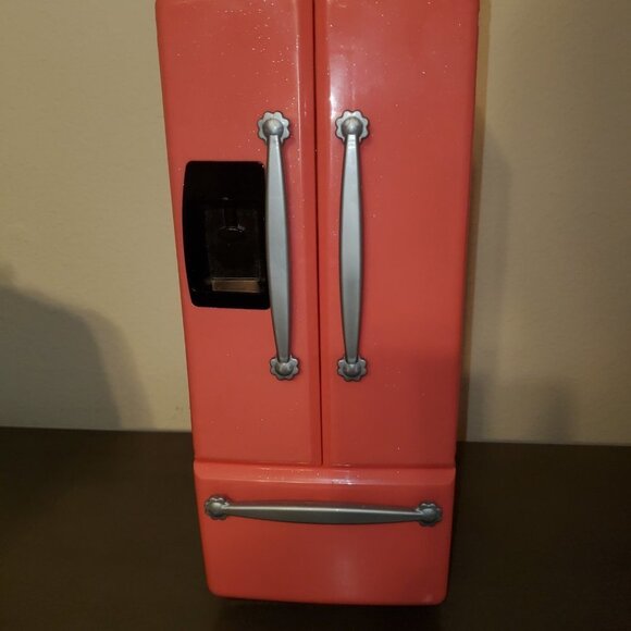 Battat Our Generation Pink French Door Refrigerator American Girl Sized Used - Picture 2 of 8